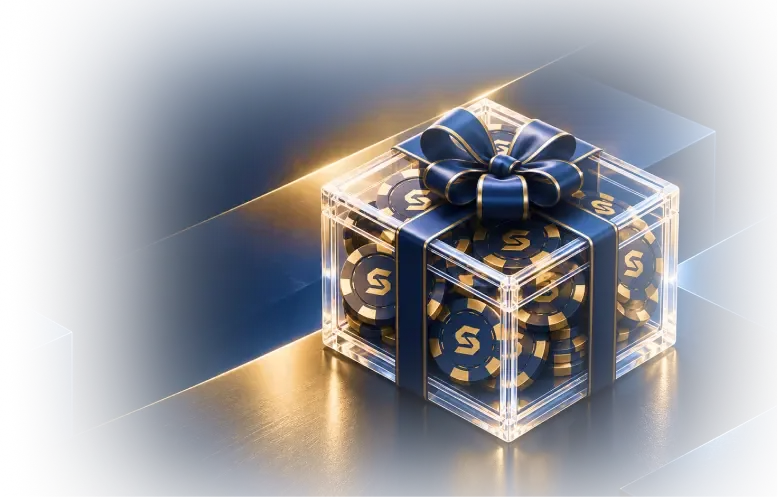 Подарочный бокс SpinCrypto с игровыми токенами